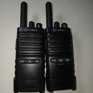 Cobra Black Two-Way Radios W/ Charging Dock